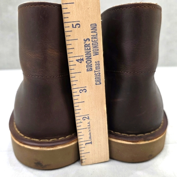 Clarks Collection Bushacre Desert chukka boots men's 8.5 brown oiled leather - Picture 5 of 11